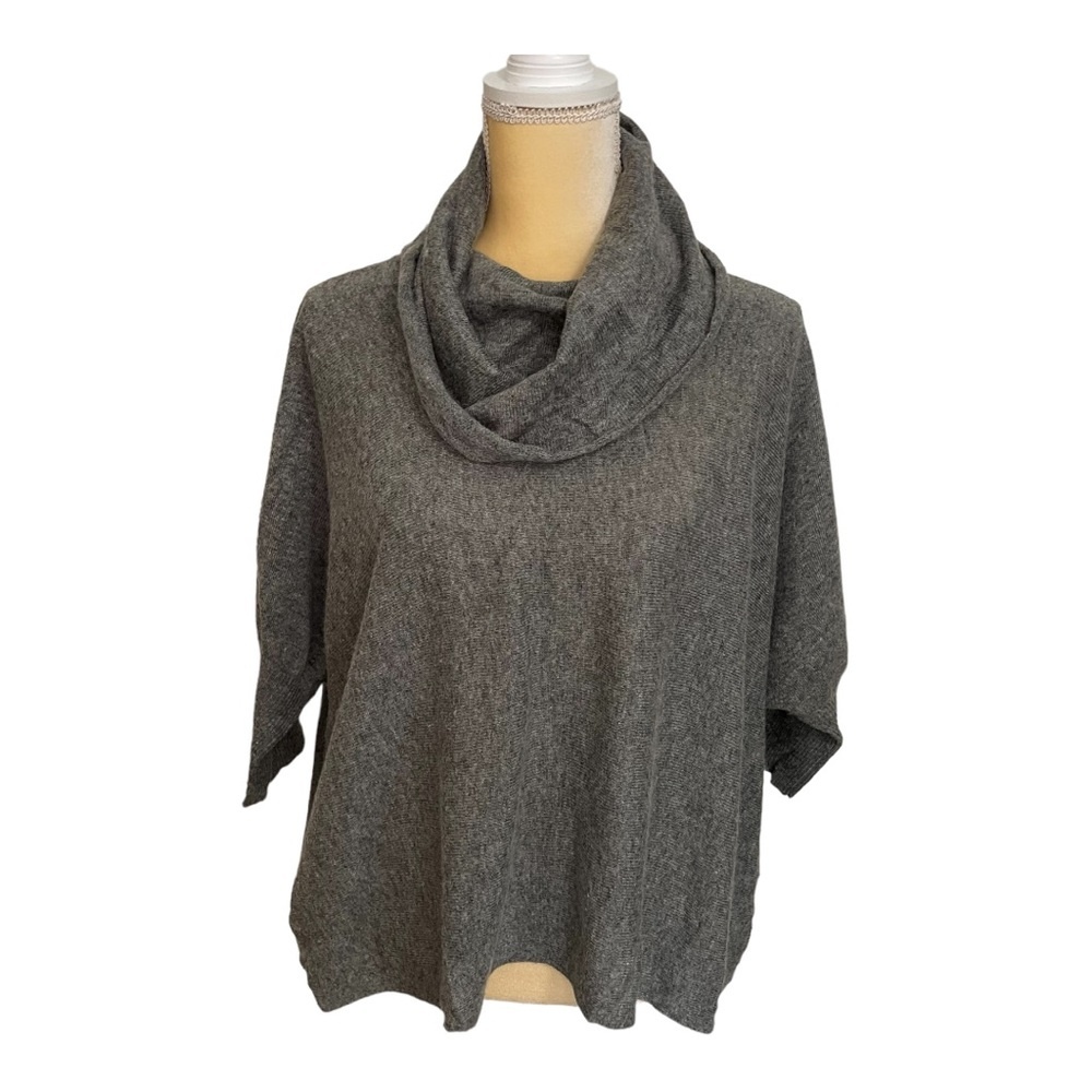 Eastside Westside oversized cowl neck gray sweater XS - Picture 1 of 11
